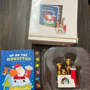 Hallmark 'Up on the Housetop' Festive Ornament with Santa and Reindeer